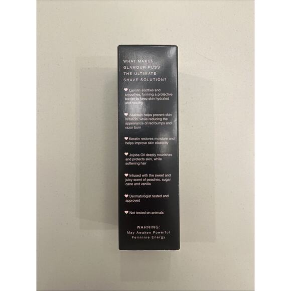 Brand New In Box Booty Parlor Glamour Puss Shave Cream 8oz Lanolin Cruelty Free - Picture 5 of 7